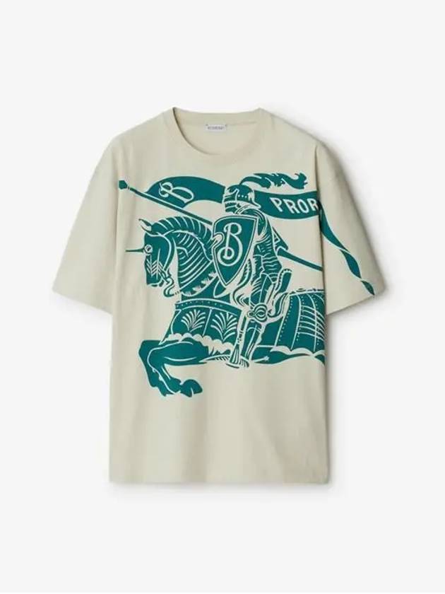 EKD Cotton Short Sleeve T-Shirt Ivory - BURBERRY - BALAAN 2