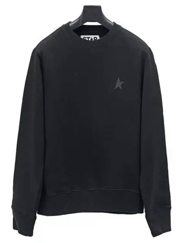 Star Logo Cotton Sweatshirt Black - GOLDEN GOOSE - BALAAN 2