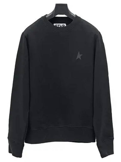 Star Logo Cotton Sweatshirt Black - GOLDEN GOOSE - BALAAN 2