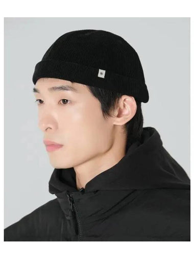 Corduroy Watch Cap Black S23WUFWC68 - SNOW PEAK - BALAAN 1