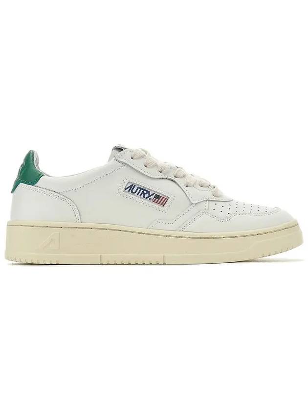 Medalist Green Tab Leather Low Top Sneakers White - AUTRY - BALAAN 3