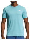 Men's Elevation Classic Short Sleeve T-Shirt Blue - THE NORTH FACE - BALAAN 1