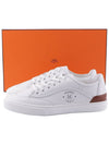 Get Leather Low Top Sneakers White - HERMES - BALAAN 3