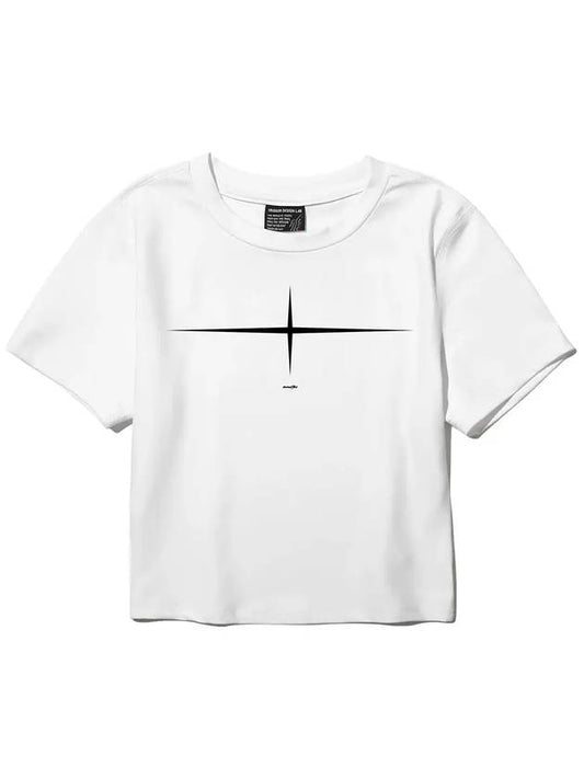 EL Flat Crop Short Sleeve T Shirt White - ELIMENO - BALAAN 2