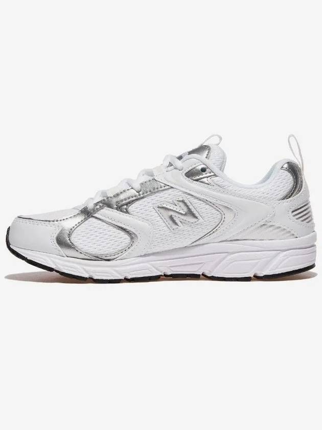 408 Low-Top Sneakers White Silver - NEW BALANCE - BALAAN 6