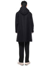 Waterproof Cotton Twill T-Dart Hooded Jacket Navy - THOM BROWNE - BALAAN 6