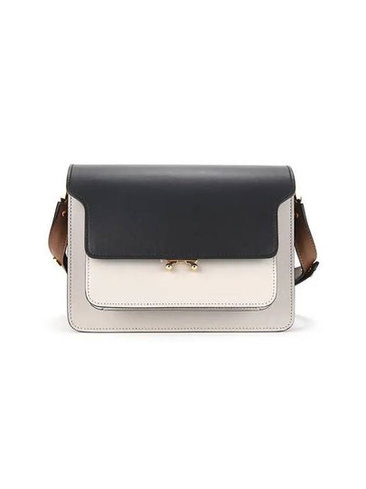 Color Block Medium Trunk Shoulder Bag Black - MARNI - BALAAN 2