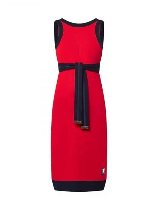 LV AC Wrap Tie Dress 1AFZPZ - LOUIS VUITTON - BALAAN 1