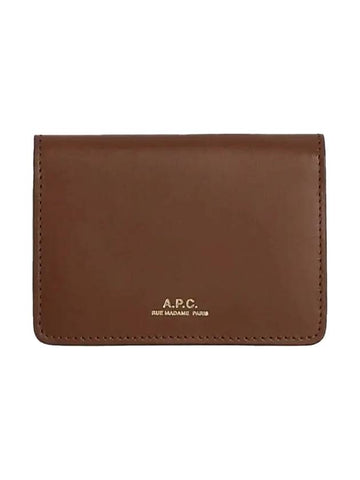 Stefan Horizon Logo Card Wallet Nut Brown - A.P.C. - BALAAN 1