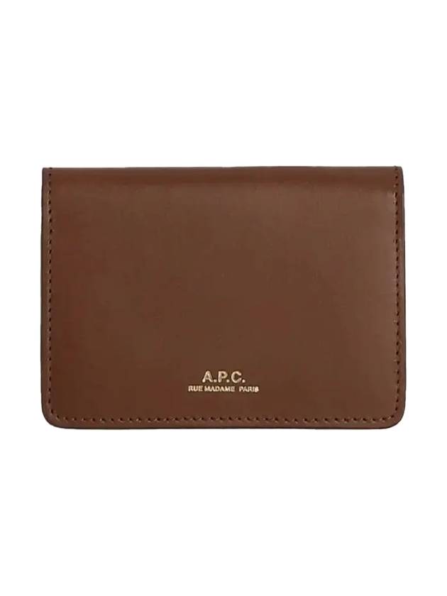 Stefan Horizon Logo Card Wallet Nut Brown - A.P.C. - BALAAN 1