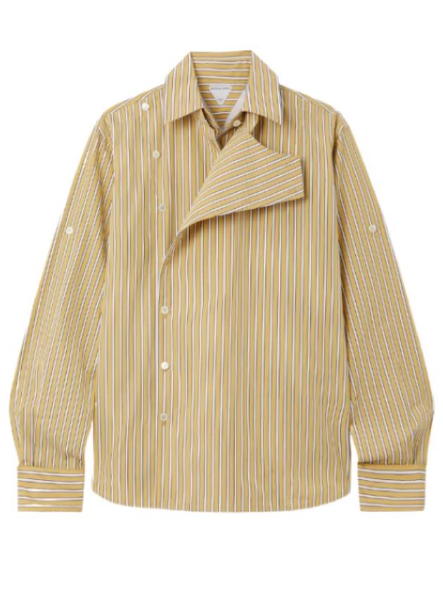 Striped Poplin Shirt Beige - BOTTEGA VENETA - BALAAN 2