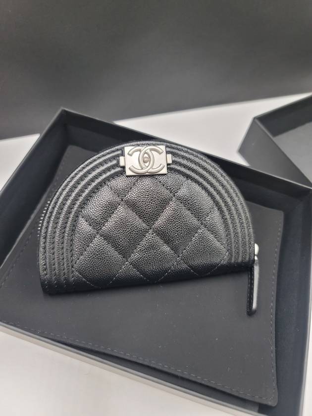 Boy Coin Purse Half Moon AP3251 Zipper Doll - CHANEL - BALAAN 7