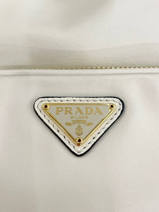 Women s Duet Bucket Bag White Leather 1BH038 Condition A - PRADA - BALAAN 9