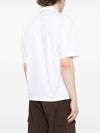 Metropolis Gabardine Short Sleeve Shirt White - CP COMPANY - BALAAN 3