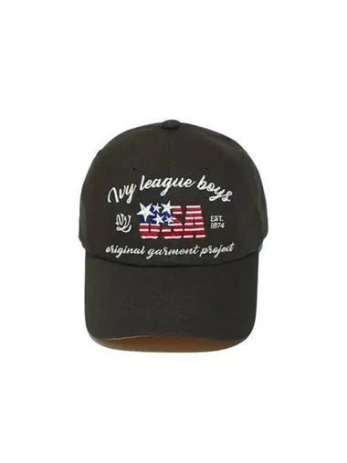 Ivy Boy Lettering B Cap Black - OGARP - BALAAN 1