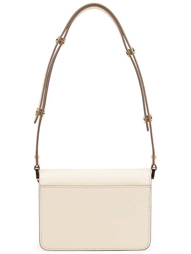 Trunk Saffiano Leather Shoulder Bag White - MARNI - BALAAN 5