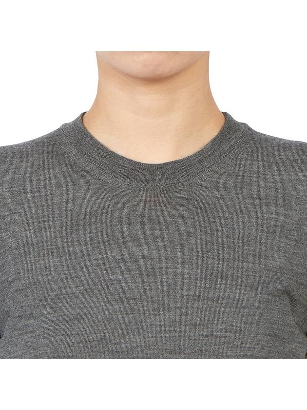 4-Bar Merino Jumper Wool Knit Top Grey - THOM BROWNE - BALAAN 9