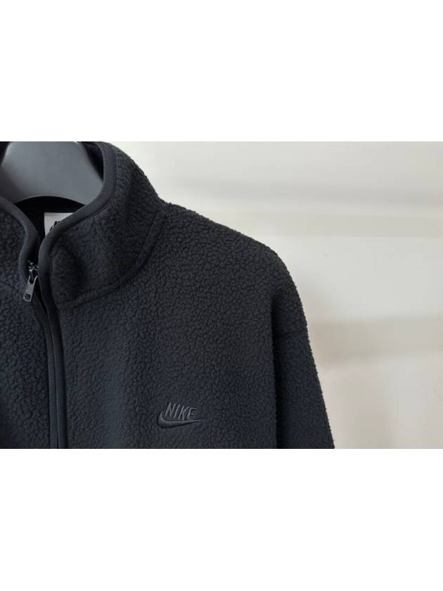 Club Fleece Winterized Zip-Up Jacket Iron Black - NIKE - BALAAN 3