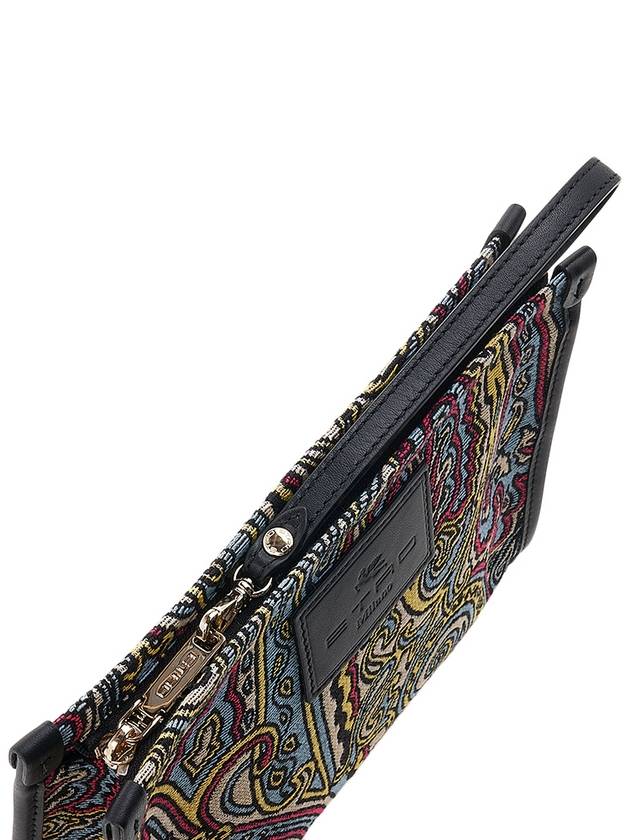 Paisley Print Clutch Bag Brown - ETRO - BALAAN 8