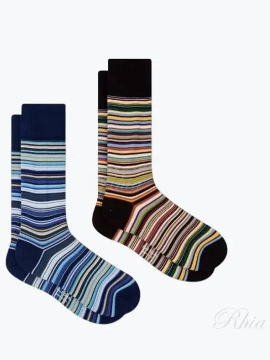 Signature Striped Socks 2-Pack Set - PAUL SMITH - BALAAN 2