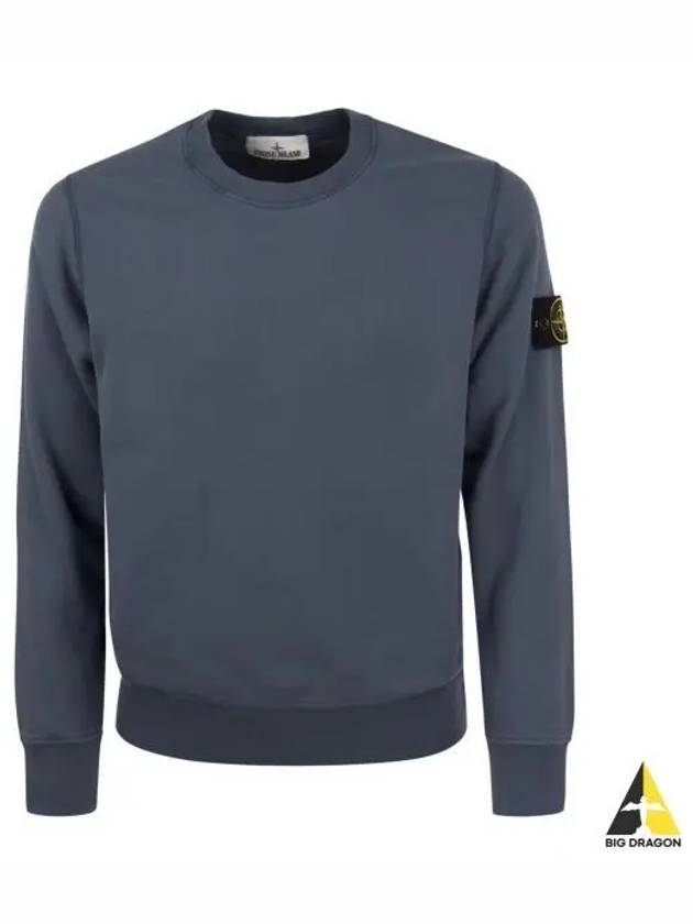 Wappen Patch Garment Dyed Sweatshirt Avio Blue - STONE ISLAND - BALAAN 2