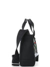 Logo Tag Zipper Mini Tote Bag Black - KENZO - BALAAN.