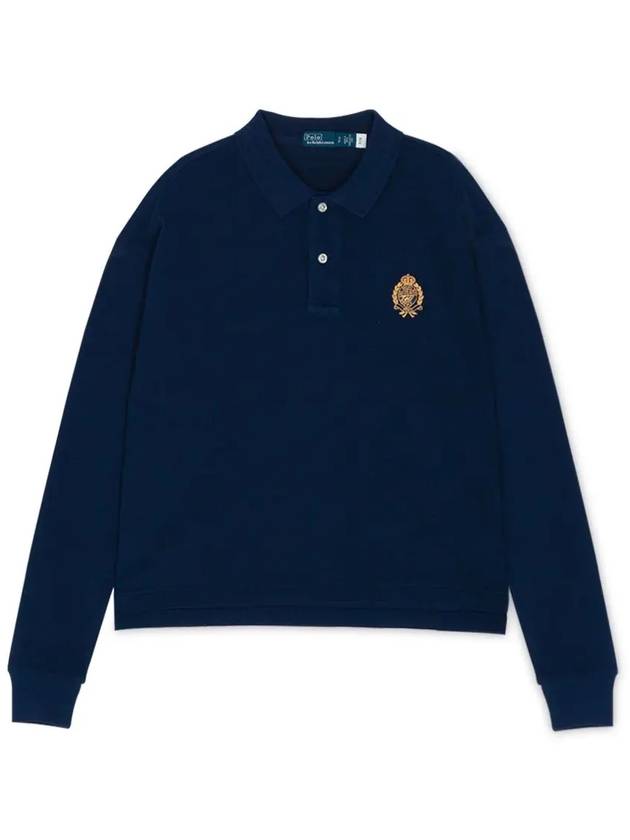 Embroidered Logo Pony Polo Shirt Navy - POLO RALPH LAUREN - BALAAN 2