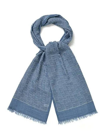 Ferragamo 52 0118 0776124 520118 776124 Gancini Monogram Print Stole Scarf - SALVATORE FERRAGAMO - BALAAN 1