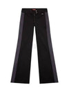 P Pretty Regular Fit Flare Straight Pants Black - DIESEL - BALAAN 2