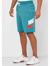 Sportswear French Terry Shorts Light Teal - NIKE - BALAAN 2