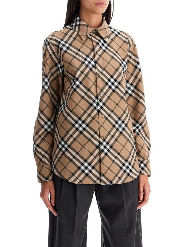 ered wool blend shirt - BURBERRY - BALAAN 2