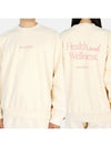 New Health Crew Neck Sweatshirt Cream Rose NEW HEALTH CREWNECK - SPORTY & RICH - BALAAN 2