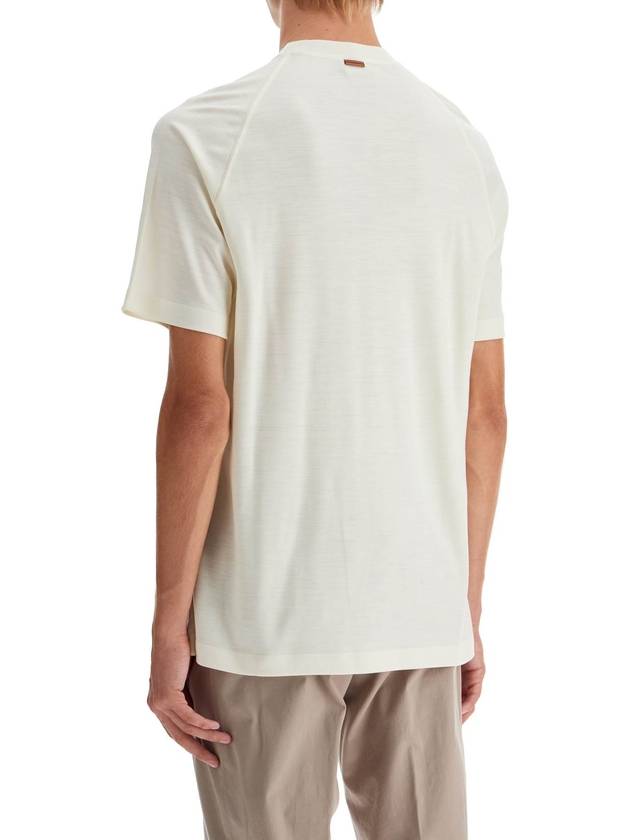 wool jersey t-shirt for men - ERMENEGILDO ZEGNA - BALAAN 3