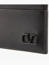 V Logo Signature Card Wallet Black - VALENTINO - BALAAN 4