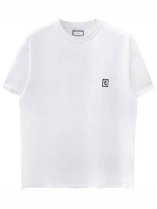 Cotton Back Logo Short Sleeve T-Shirt White - WOOYOUNGMI - BALAAN 2