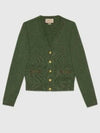 Horsebit Cashmere Cardigan Green 628412XKBH93087 - GUCCI - BALAAN 2