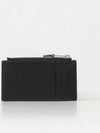 Logo Applique Leather Card Wallet Black - PALM ANGELS - BALAAN 3