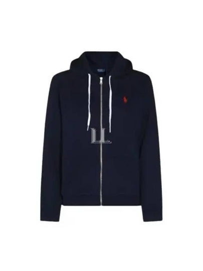 Pony Logo Zip-Up Hoodie Navy - POLO RALPH LAUREN - BALAAN 2