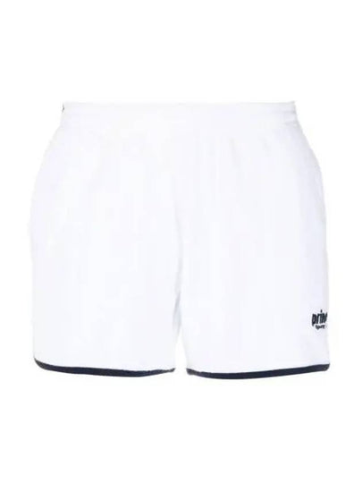 Prince Tennis Terry Shorts White Black - SPORTY & RICH - BALAAN 2