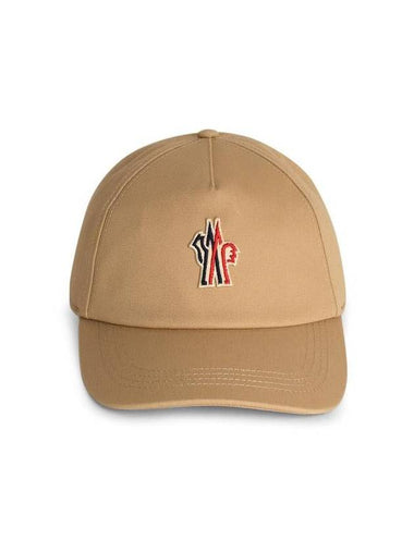 Moncler Grenoble Beige Cotton Cap - MONCLER - BALAAN 1