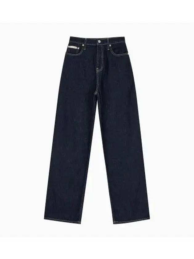 JEANS Women s High Rise Relaxed Fit Rinse Denim J225584 1AP - CALVIN KLEIN - BALAAN 1