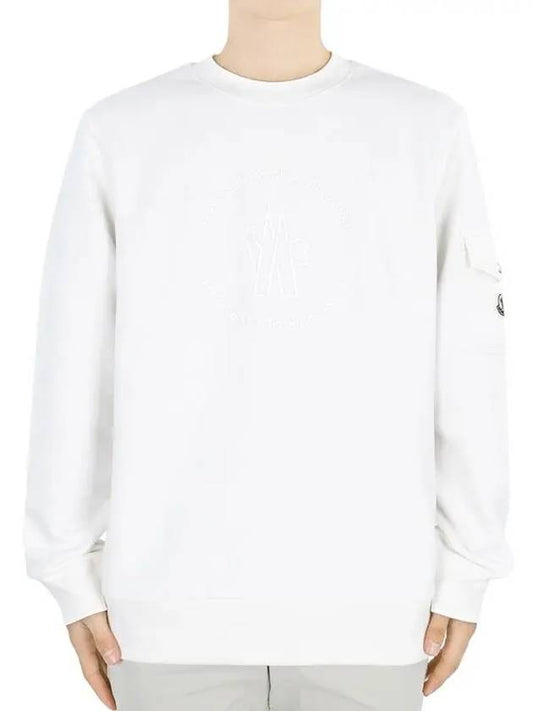 Men s Pocket Patch Sweatshirt Ivory 8G00035 89AHE 032 - MONCLER - BALAAN 2