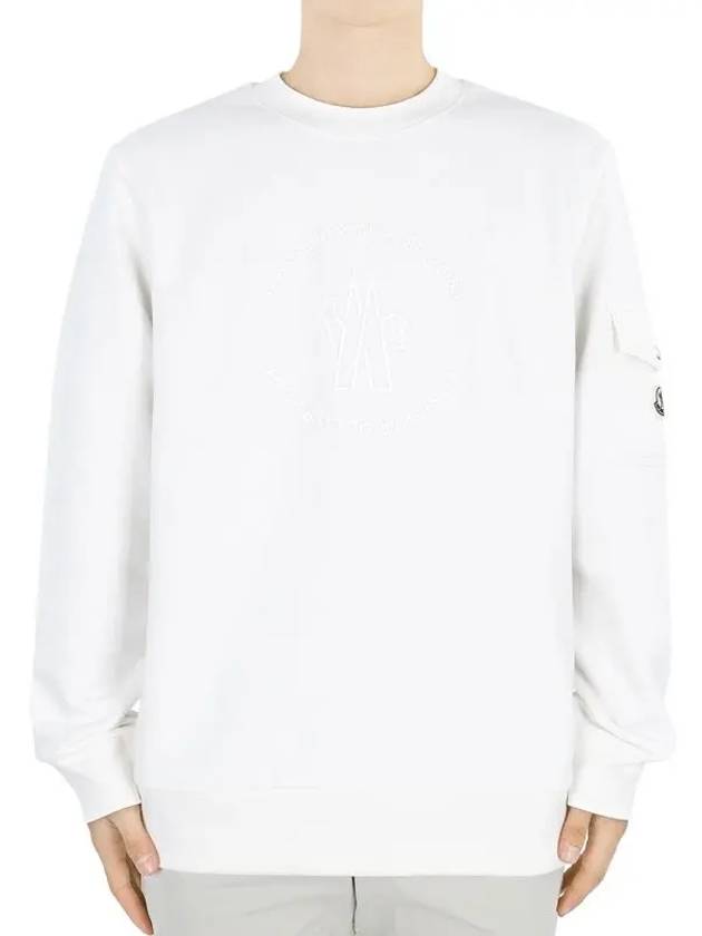 Cotton Sweatshirt White - MONCLER - BALAAN 3