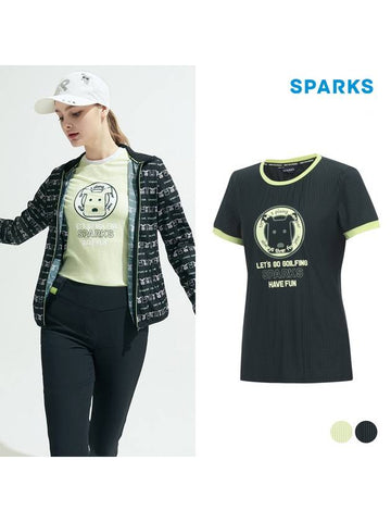 Short Sleeve Round T-Shirt SL2LTR036 - SPARKS - BALAAN 1