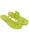 Mini Miller Jelly Flip Flops Green - TORY BURCH - BALAAN.