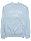 Wellness Club Man to Man WELLNESS CLUB FLOCKED CREWNECK BABY BLUE WHITE - SPORTY & RICH - BALAAN 9