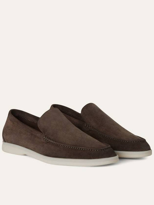 Summer Walk Suede Loafers Warm Grey - LORO PIANA - BALAAN 2