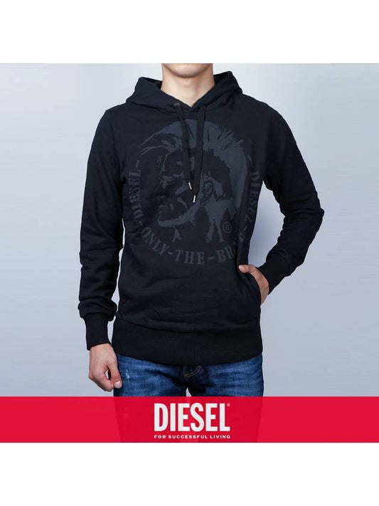 Indian hoodie 900 black - DIESEL - BALAAN 1