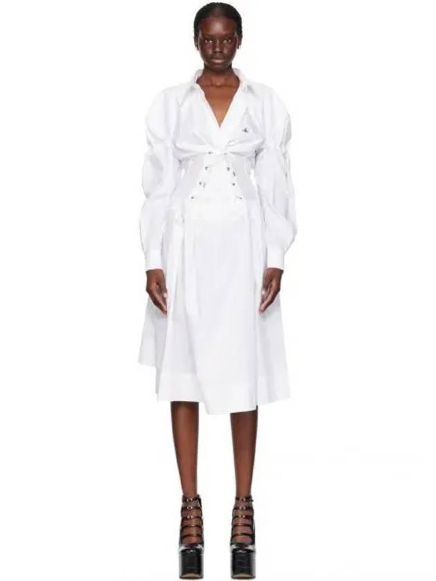 White Kate Midi Dress 241314F054003 270541 1149281 - VIVIENNE WESTWOOD - BALAAN 1