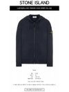 Men's Waffen Patch Fleece Zip Up Hoodie Navy - STONE ISLAND - BALAAN 3